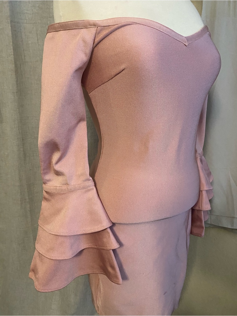 WOW couture Dusty Rose Satin Top